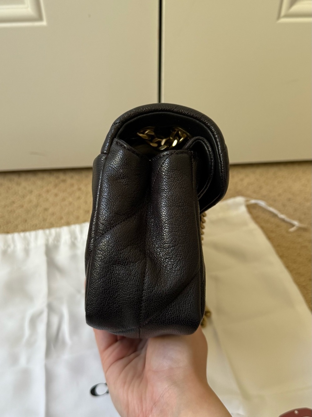 Coach Black Quilted Soft Tabby 26 in Black - Picture 4 of 12